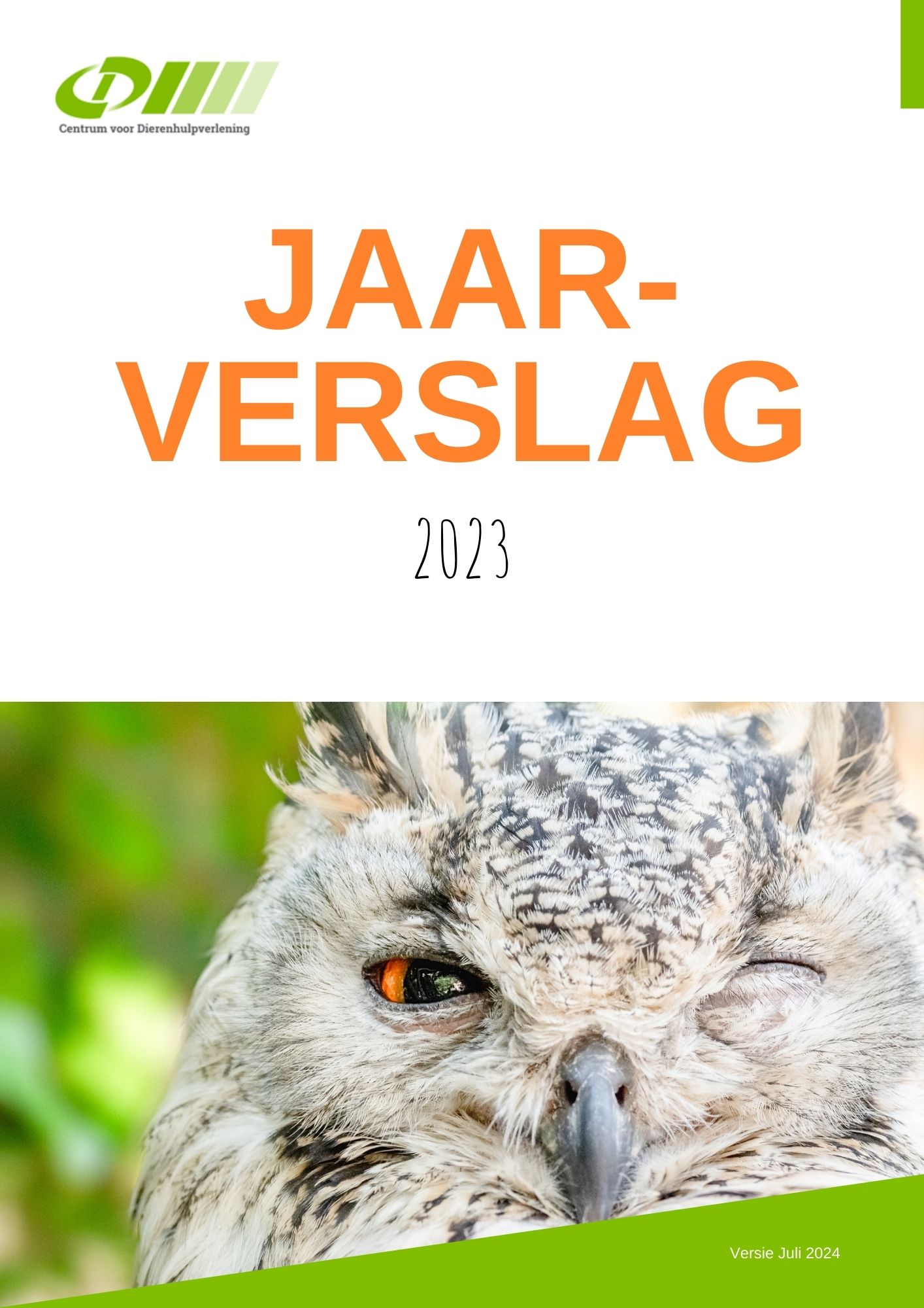 omslag jaarverslag opvang